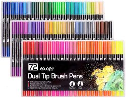 Sofirn 72-farve Dobbelt-tip Pensel Filt-tip farvepenne til voksne og børn Tegning Tegninger tegninger