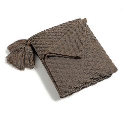 Yunshu Akryl Vævet Strikket Kvast Tæppe Sofa Chair Bed brun