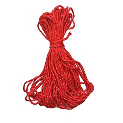 20m 2,5 mm reflekterende Paracord Telt ledning Reb Camping Markisetov Runner Guy Line, Farve Rød
