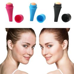 Coosilo Face Oil absorbere ball roller vulkansk sten ansigt T-zone olie fjernelse rolling stick Pink