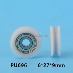 Begrænset salg med U Groove Indpakket Plast Nylon Lejer Indlejret 696 Indvendig Diameter 6mm Størrelse 6 * 27 * 9mmu Type H Remskive