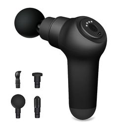 Coosilo Massage Gun Fascia Gun Muscle Relax Massage USB Opladning Elektrisk Massager Body Massager sort