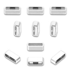 Turvallinen rengaslenkin kiinnityssolki Garmin-Venu 2S/Vivoactive 4S/Garminmove3S -laitteille Valkoinen 18mm