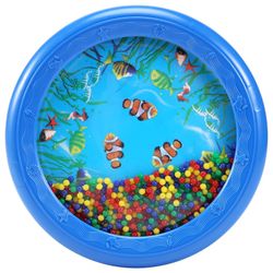 Ocean Wave Bead Drum Gentle Sea Sound Pedagogisk leketøy verktøy for baby barn Blå