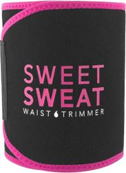 Sweet Sweat Vyötärötrimmeri, yhteensopiva miesten ja naisten kanssa: Musta/| Premium Waist Trainer -saunapuku, sisältää näytteen makeasta hikigeeli...