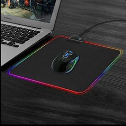 Lysende RGB Led Gaming Musemåtte Skridsikker skrivebordstastaturmåtte 35x25CM