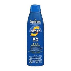 Coppertone Sport vedenkestävä aurinkovoide SPF 50 aerosoli, 177 ml