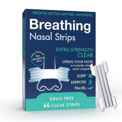 44 vahvaa nenäliuskaa - Kirkas lisävahvuus nenäpysäytysratkaisuHerkkä iho hengittää paremmin uniapua 1pc