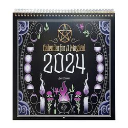 2024 Magical : For Everyday Living Paperback Calendar 2024 Kalender for en magisk Svart