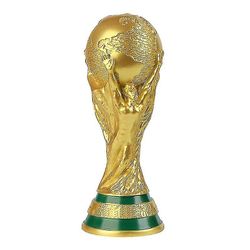 World Cup Fotball Fotball Fotball Qatar 2022 Gold Trophy Sport Memorabilia Kopi Fotball Fan Gave 36cm