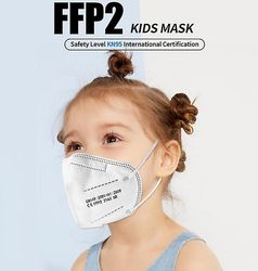 Kiko Ansigtsmaske Ffp2 Kids Mask Kn95 Fem-lags beskyttelse 150 Pcs