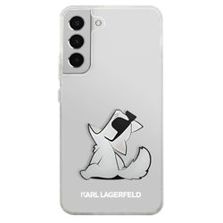 Karl Lagerfeld Kotelo Galaxy S22 Plus -mallille Korotetut reunat Läpinäkyvä