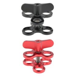 2xTriple kuulapuristin 3 reikää vedenalainen sukelluskevyt käsivarsijärjestelmän kiinnike