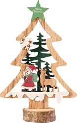 Christmas Wood Decor Skilt Christmas Table Skilt Creative Happy Christmas Decorations Rustikk lagdelt skuff Dekor Merry Christmas Table Signs Chris...