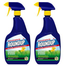2 x ROUNDUP® nurmikon rikkaruohoton AF-suihkepullo, 1 litra