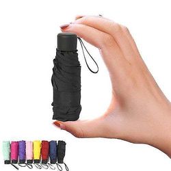 Fashion Fresh Small Fashion Mini Lomme Folding Anti-UV Vandtæt Umbrella rød