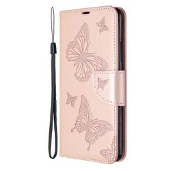 Gangxun Sag for Samsung Galaxy A70e Butterfly Mønster Pink