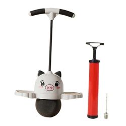Pogo Jump Ball Lasten hyppylauta kuntoiluun Kotiliikunta Tasapaino Kyky Musta 38cmx90cm