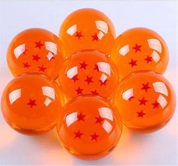 Krystalkugler 7,5 cm stor størrelse 1 2 3 4 5 6 7 stjernede bolde klassiske actionfigurer legetøj nyt i gave