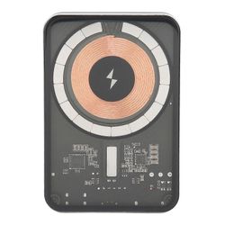 Magneettinen langaton virtapankki 10000mAh kannettava magneettinen läpinäkyvä virtapankki matkapuhelimille Bluetooth-kuulokkeet E44B 10000mAh