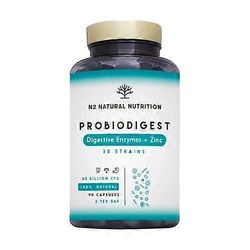 N2 Natural Nutrition Probiodigest - digestive enzymes and zinc 90 capsules