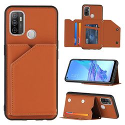 Gangxun Sag for Oppo A53 Vintage Cuir Cover Læderetui kofanger - Marron