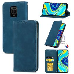 Gangxun Sag For Xiaomi Redmi Note 9 Pro / note 9s / note 9 Pro Max Magnetisk Lukning Læder Tegnebog Cover Housse Etui Shockproof - Blue