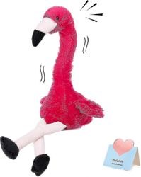 13 Puhuva flamingo Toista mitä sanoit Interaktiivinen söpö pehmolelu täytetyt eläimet Syntymäpäivälahjat pojille ja tytöille, punainen Xixi