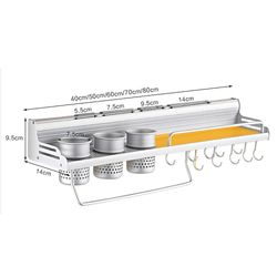 Ruili Køkken Opbevaring Rack Flavor Spisepinde 80cm 2 Cup 10 Hook
