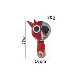 Gaibosi Kauhupeli Sprunki Pehmolelut Oren Raddy Vineria Fun Bot Mr Sun Pehmolelunukke Incredibox täytetty tyyny joulukoristeet Red Blood