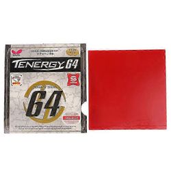 1kpl T64 pöytätennis kumi pingiskumisieni 2,1 mm käänteinen liima mailan kansi harjoitustarvikkeet Punainen