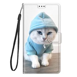 Foxdock Cover til Samsung Galaxy A02 etui mønster Caton Pu læder kortholder magnetisk