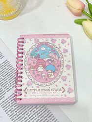 Beculerty Sanrioed Anime-serien Kawaii Kuromi Min Melody Cinnamoroll Kitty Little Twin Stjerner Tegneserie Notebook Student Notebook Kids Gift Litt...