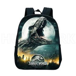 Jurassic Park Cartoon School Reppu Sarjakuva Kevennä päiväkodin koululaukku Dinosaurukset World 12 tuuman 3D-tulostus lapsille 3-6Y MULTI