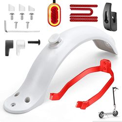 Xqday Scooter Bagskærm. Bagskærm beslag &hale lys &bag skærmskærm &front krog &reflekterende rem til Xiaomi M365 / M365 Pro Elektrisk Scooter Replace