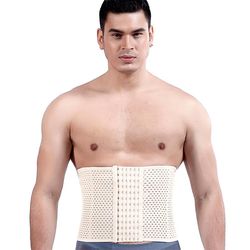 Sevenday Menn Waist Trainer Korsetter Shapewear Med Steel Bone Slimming Mage Control Belt Sauna Dress For Fitness Body Shaper Hudfarge 3XL