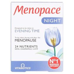 30x Vitabiotics Menopace yötabletit vaihdevuosien jälkeen - 3 pakkausta 2 kpl