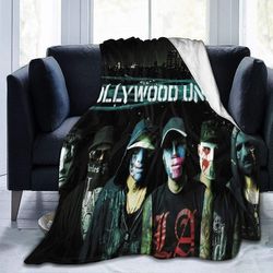 Hollywood Undead pehmeä ja lämmin huopa digitaalinen painettu pehmeä mikrofleecehuopa & iuml 60x50in 150x125cm