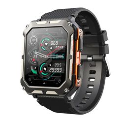 Njord Gear Indestructible Smartwatch Robust Taktisk Smartwatch Med Puls 2024 ORANGE D