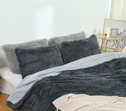 Aoweisia 6 farver super varme og bløde tæpper Mørk grå 150cm*200cm