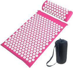 Yoga Massage Mat Akupressurmåtte, Lyserød Farve