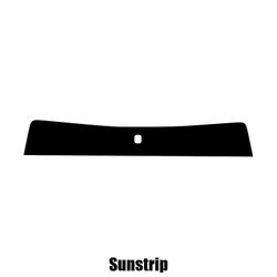 Window-Tint Sun Strip til Toyota Yaris 3-dørs Hatchback - 2011 og nyere pre-cut sunstrip 5% limo sort