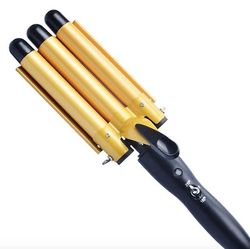 Ruili Elektrisk hår curler tre rod curling jern kvinder hårstyling Tool Elskværdig gul 20