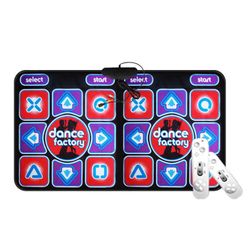 Yougang Double Dancing Mat Double User Wired Dance Mat Game Sklisikker med 2 Remote