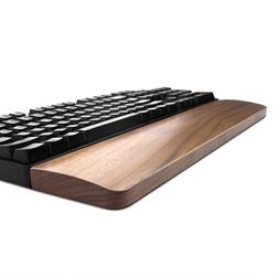 Jying 30cm 36cm 44cm længde Walnut Træ Keyboard Håndled Hvile Vaydeer Ergonomisk Gaming Desk Wrist Pad Support Walnut for 87 key