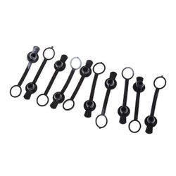 Kumiset pölytiiviit kannet DC-022B Jack Latauspistorasian liittimen suojat Pitkä käyttö aikasuojuksille 1 sarja 10