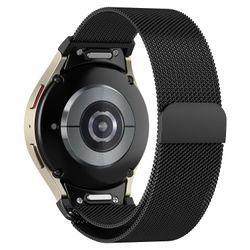 For Samsung Galaxy Watch6/6 Classic/Watch 5/5Pro/Watch4/4 Classic Strap Black Watchband