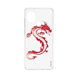 Crazy Kase Hull til Samsung Galaxy A21s Soft Red Dragon