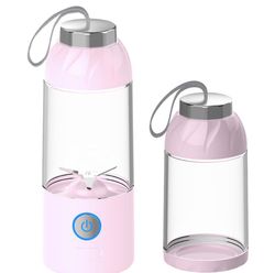 Ruili Usb Opladning Bærbar Mini Juicer Multifunktionel Juicer Madlavning Omrøring Lille genopladelig Juice Cup Pink 80*80*220mm
