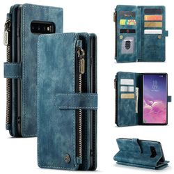 Samsung Galaxy S10 CaseMe-C30 PU + TPU Monitoiminen Vaakasuuntainen Flip Nahkakotelo Pidikkeellä & Korttipaikalla & Lompakko & Vetoketjullinen Task...